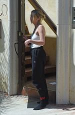 ASHLEY BENSON Receiving Order at Her Home in Los Angeles 05/15/2020
