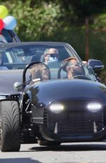 ASHLEY GREENE and Paul Khoury at Drive-by Birthday Parade for Riawna Capri in Los Angeles 05/03/2020