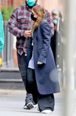 ASHLEY OLSEN Leaves Her Office in New York 05/13/2020