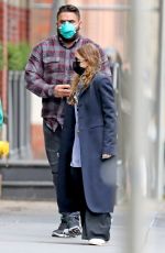 ASHLEY OLSEN Leaves Her Office in New York 05/13/2020