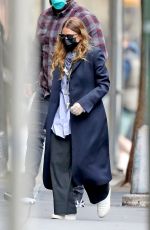 ASHLEY OLSEN Leaves Her Office in New York 05/13/2020