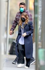 ASHLEY OLSEN Leaves Her Office in New York 05/13/2020
