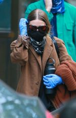 ASHLEY OLSEN Wearing a Mask Out in New York 05/14/2020