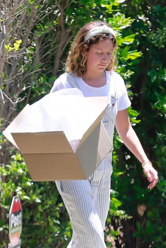 ASHLEY TISDALE Outside Her House in Los Feliz 05/08/2020