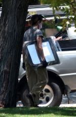 ASHLEY TOSDALE Outside Her House in Los Feliz 05/20/2020