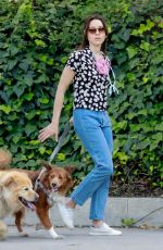 AUBREY PLAZA and Jeff Baena Out with Their Dogs in Los Feliz 05/05/2020