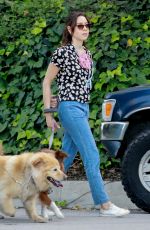 AUBREY PLAZA and Jeff Baena Out with Their Dogs in Los Feliz 05/05/2020