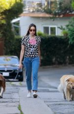 AUBREY PLAZA and Jeff Baena Out with Their Dogs in Los Feliz 05/05/2020