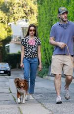 AUBREY PLAZA and Jeff Baena Out with Their Dogs in Los Feliz 05/05/2020