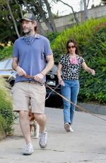 AUBREY PLAZA and Jeff Baena Out with Their Dogs in Los Feliz 05/05/2020