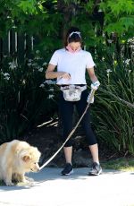 AUBREY PLAZA Out with Her Dogs in Los Feliz 05/16/2020