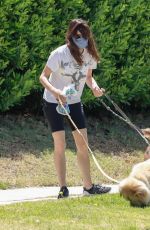 AUBREY PLAZA Out with Her Dogs in Los Feliz 05/24/2020