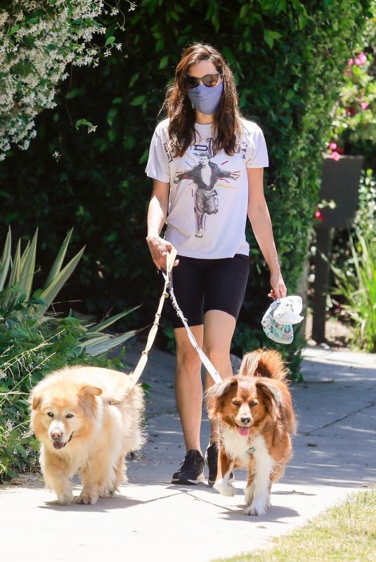 AUBREY PLAZA Out with Her Dogs in Los Feliz 05/24/2020