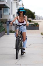 BAI LING in Ripped Denim Out in Santa Monica 05/12/2020