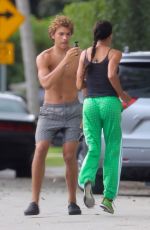 BARBARA BECKER Out with Her Son Elias in Miami 04/30/2020