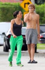 BARBARA BECKER Out with Her Son Elias in Miami 04/30/2020