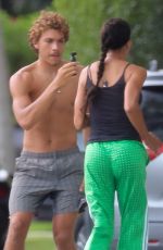 BARBARA BECKER Out with Her Son Elias in Miami 04/30/2020