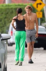 BARBARA BECKER Out with Her Son Elias in Miami 04/30/2020