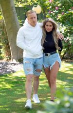BIANCA GASCOIGNE and Kris Boynson Out in Kent 05/18/2020