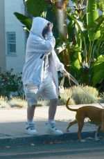 BILLIE EILISH and Finneas Out with Their Dog in Los Angeles 05/28/2020