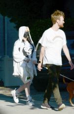 BILLIE EILISH and Finneas Out with Their Dog in Los Angeles 05/28/2020