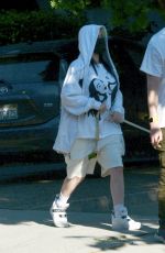 BILLIE EILISH and Finneas Out with Their Dog in Los Angeles 05/28/2020
