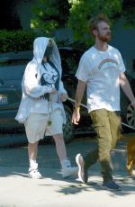 BILLIE EILISH and Finneas Out with Their Dog in Los Angeles 05/28/2020