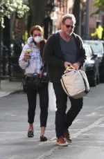 BROOKE SHIELDS Wearing a Mask Out in New York 05/12/2020