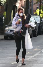 BROOKE SHIELDS Wearing a Mask Out in New York 05/12/2020