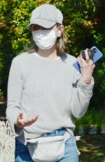 CALISTA FLOCKHART Wearing Mask Out in Santa Monica 05/18/2020
