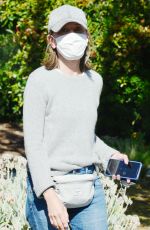 CALISTA FLOCKHART Wearing Mask Out in Santa Monica 05/18/2020
