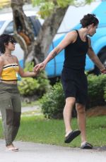 CAMILA CABELLO and Shawn Mendes Out with Their Dog in Miami 05/06/2020