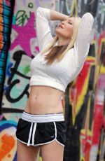 CAPRICE BOURRET in a Crop Top and Shorts Out Jogging in London 05/20/2020