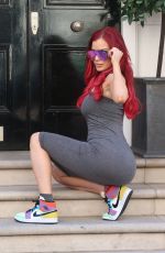 CARLA HOWE in a Tight Dress Out in London 05/29/2020