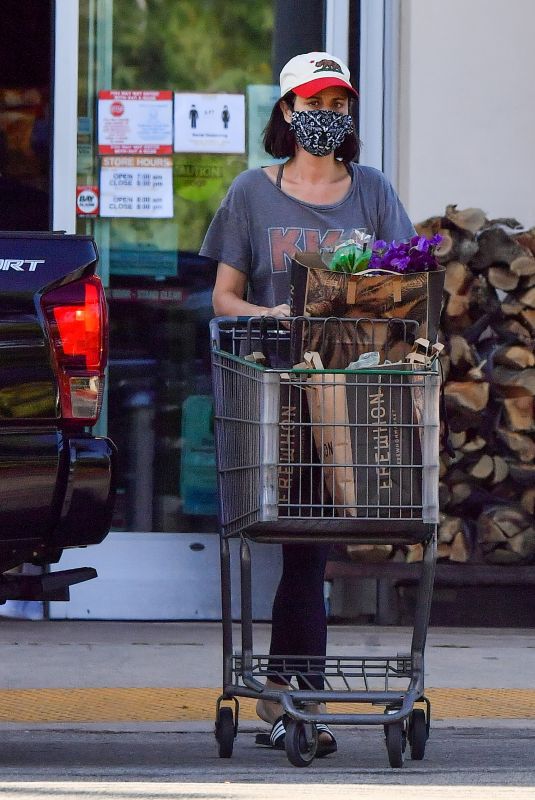 CATHERINE BELL Out Shopping in Calabasas 05/04/2020