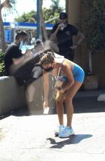CHANTEL JEFFRIES Leaves Earthbar Vitamin & Supplements Store in West Hollywood 05/04/2020