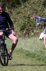 CHANTELLE HOUGHTON Out Riding a Bike in Essex 04/22/2020