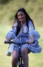 CHANTELLE HOUGHTON Out Riding a Bike in Essex 04/22/2020