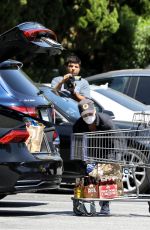 CHARLIZE THERON Leaves Bristol Farms in West Hollywood 05/01/2020