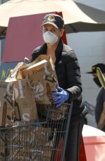 CHARLIZE THERON Leaves Bristol Farms in West Hollywood 05/01/2020