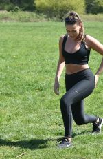 CHLOE and MADDY ROSS Workout at a Park in Chigwell 05/04/2020