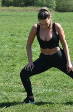 CHLOE and MADDY ROSS Workout at a Park in Chigwell 05/04/2020