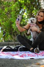 CHRISHELL STAUSE Out with Her Dog in Los Angeles 05/17/2020