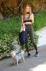 CHRISHELL STAUSE Out with Her Dog in Los Angeles 05/17/2020