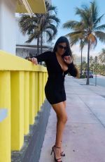 CLAUDIA ROMANI Out on Ocean Drive in Miami 05/23/2020