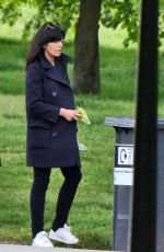 CLAUDIA WINKLEMAN Out at a Park in London 05/02/2020
