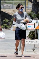 COURTENEY COX Wearing a Mask at Farmer