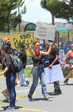 COURTNEY EATON at Black Lives Matter Rally in Los Angeles 05/30/2020
