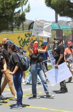 COURTNEY EATON at Black Lives Matter Rally in Los Angeles 05/30/2020