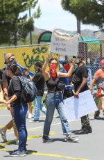 COURTNEY EATON at Black Lives Matter Rally in Los Angeles 05/30/2020